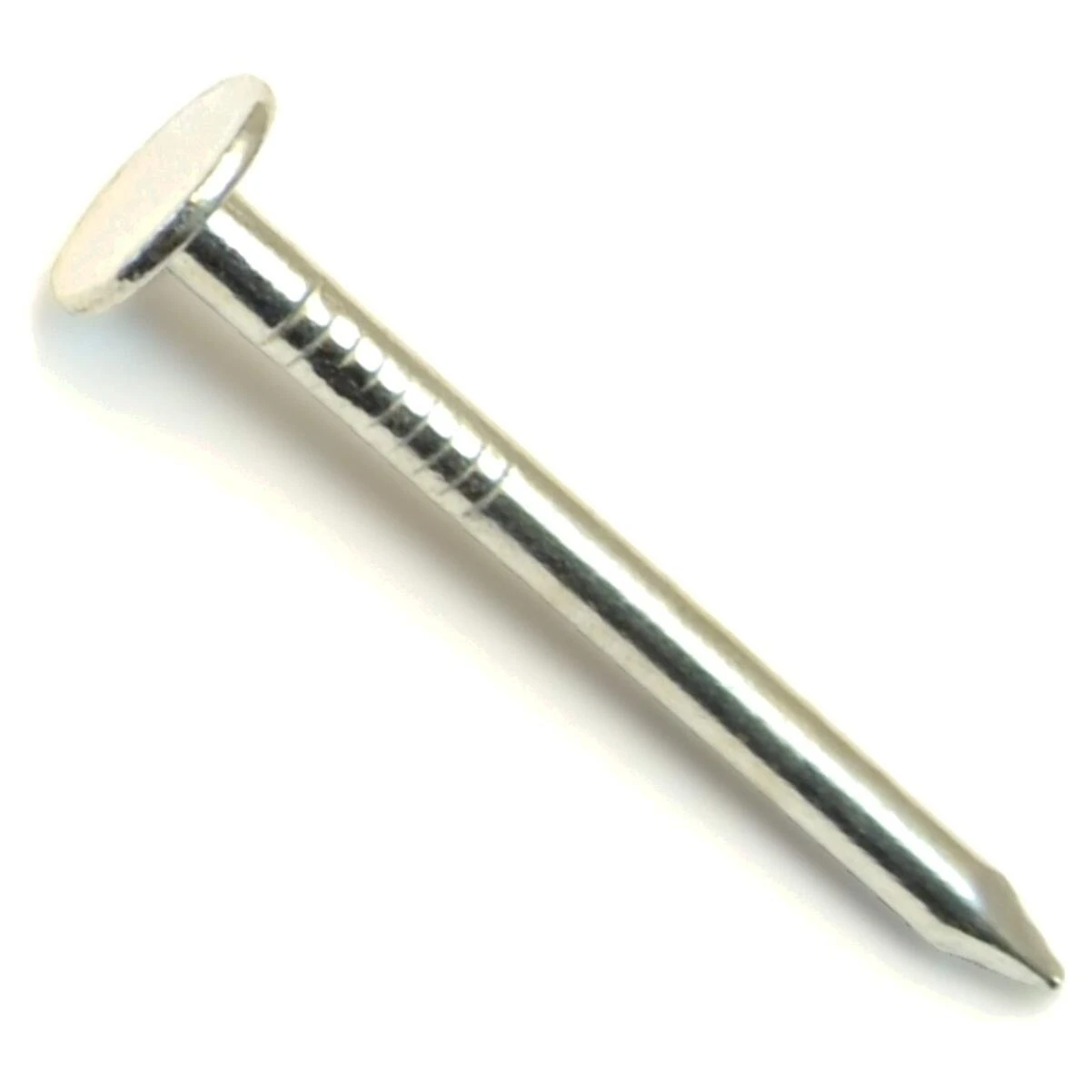 6d 1-1/2" Zinc Plated Steel Roofing Flat Head Nails (230 pcs.)