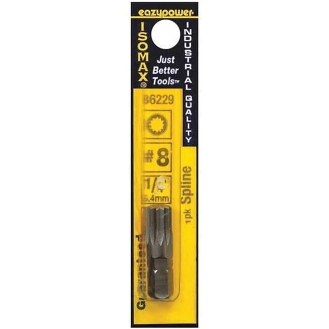 1‑Inch #8 Spline Hex Bolt – 1/4‑Inch Drive