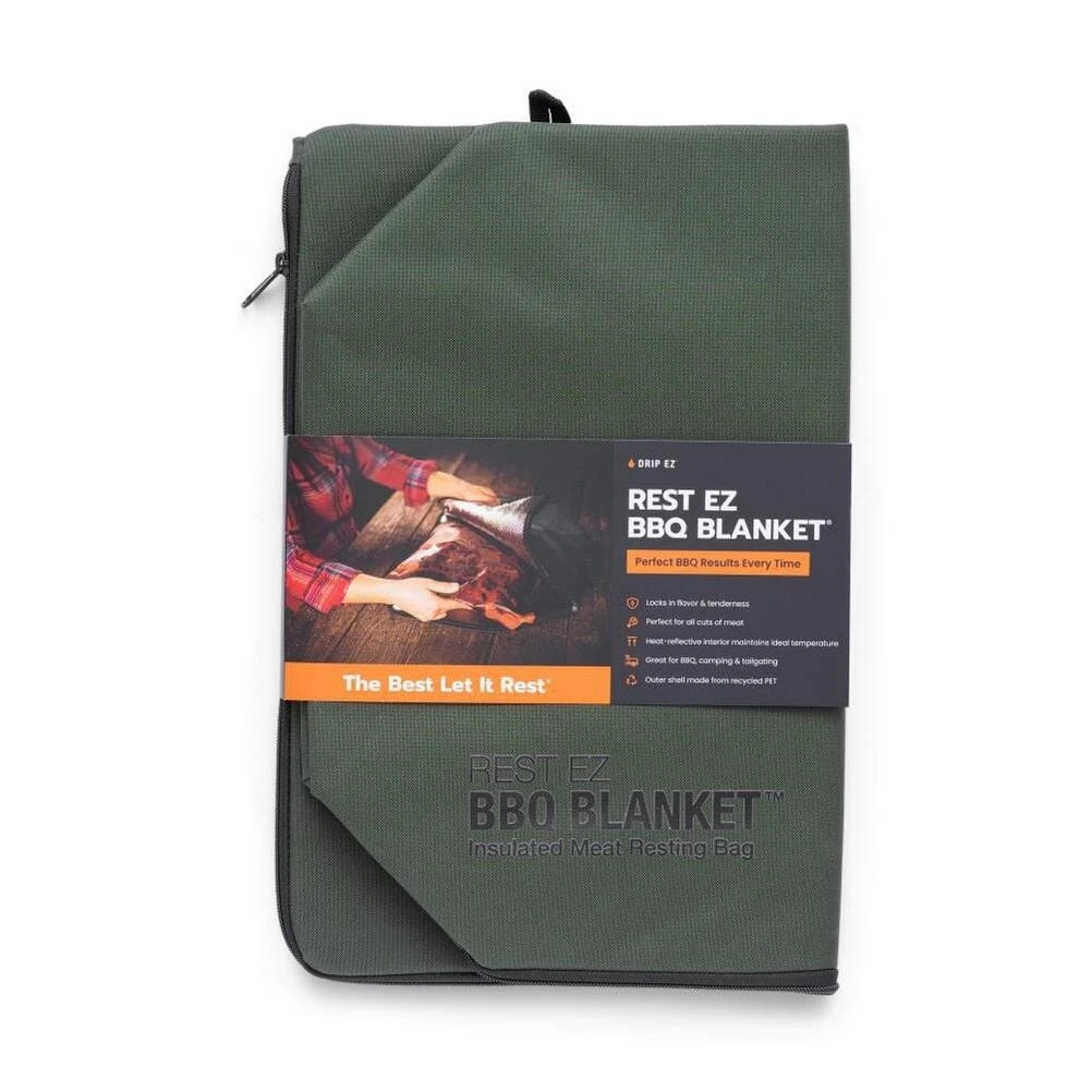 Green Outdoor BBQ Picnic Blanket – Heat‑Resistant Throw for Grilling & Camping