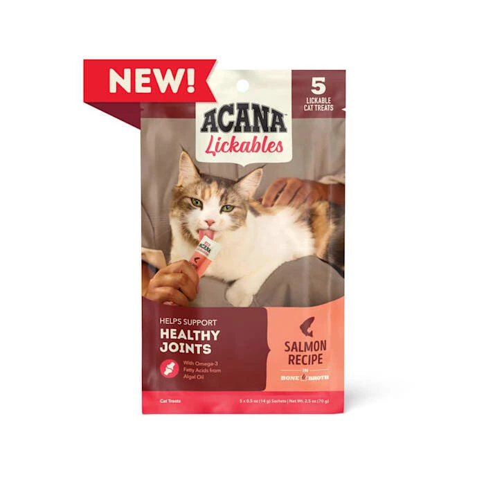 Acana Salmon Cat Lickables – 5‑Pack Natural Treats