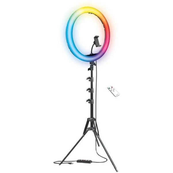 Bower 16‑Inch RGB Ring Light Kit