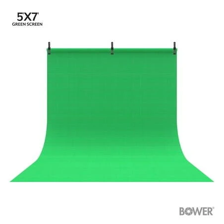 Bower 5x7 Portable Green Screen Backdrop – Professional Photo & Video Background