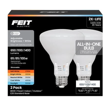 15.5W LED BR30 E26 Light Bulb – Energy‑Saving Bright Illumination
