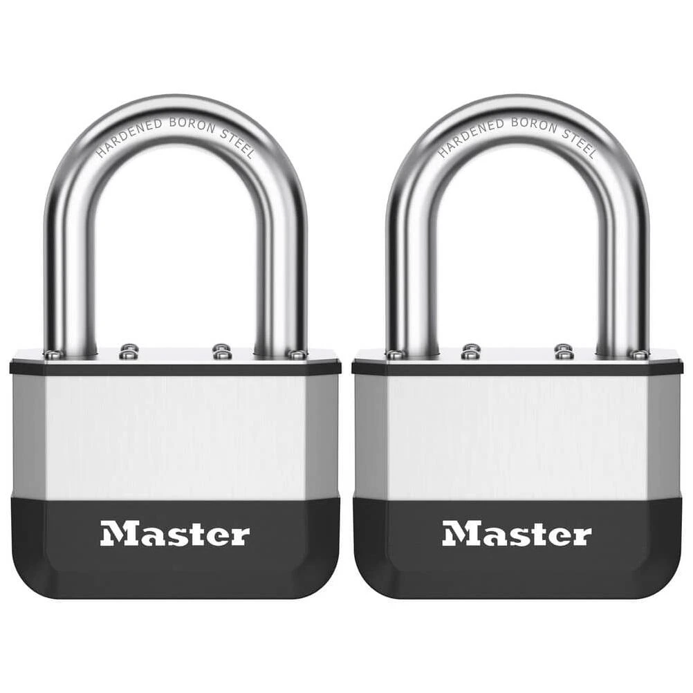5‑Pin Cylinder Padlock – Twin Pack Security Lock