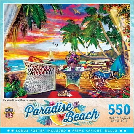 Puzzle Paradise Breeze 550‑Piece Jigsaw Puzzle – Captivating Scenic Design