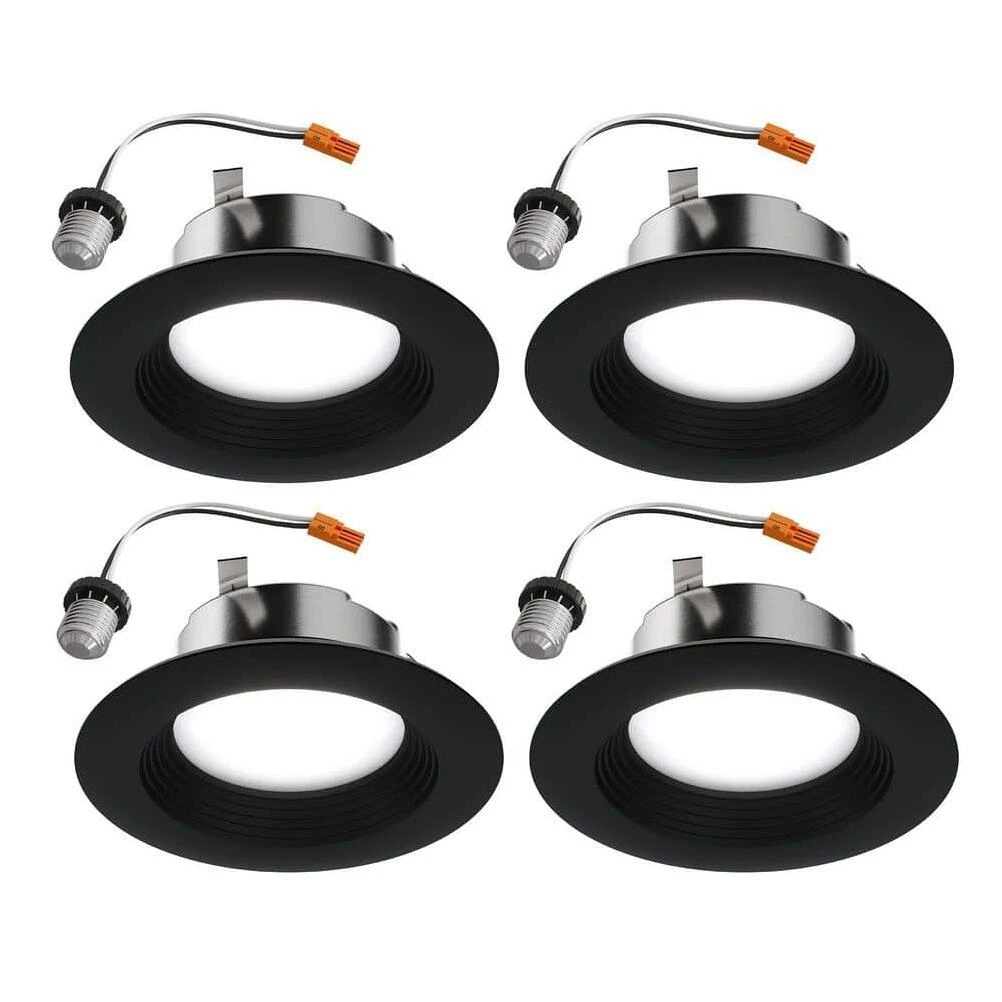 4‑Piece 4‑Inch Recessed LED Downlight Kit – Ultra Bright, Energy‑Saving Home Spotlight