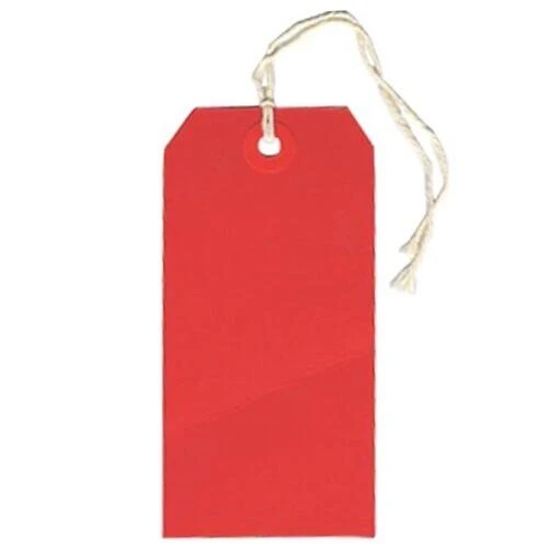 Vibrant Red Paper Gift Tags – Set of 10