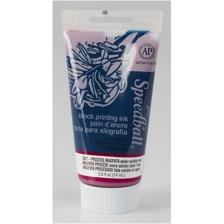 Vibrant Magenta 2.5 oz Water‑Soluble Block Print Ink