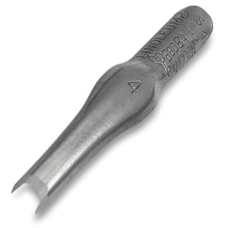 Premium #4 Square Linoleum Cutter – Gouged Blade (2‑Pack)