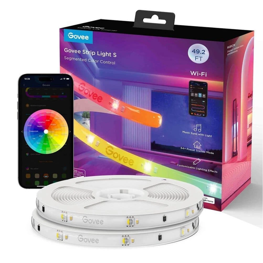 49.2‑Foot LED Strip Light – Flexible, Energy‑Efficient Accent Lighting