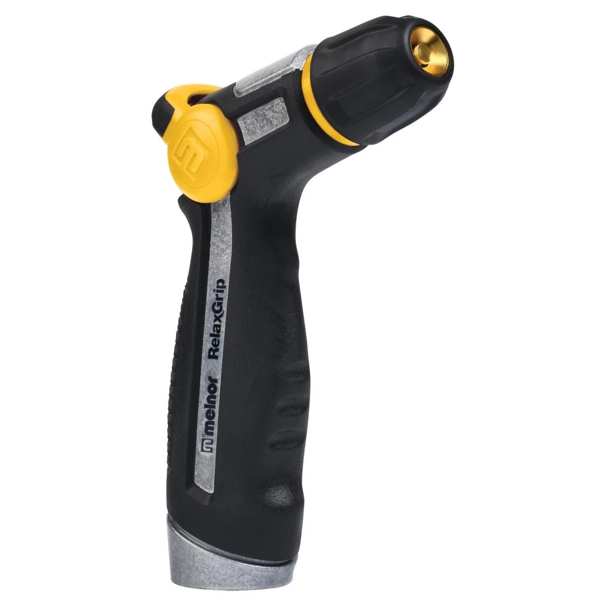 Durable Black & Yellow Metal Garden Hose Nozzle