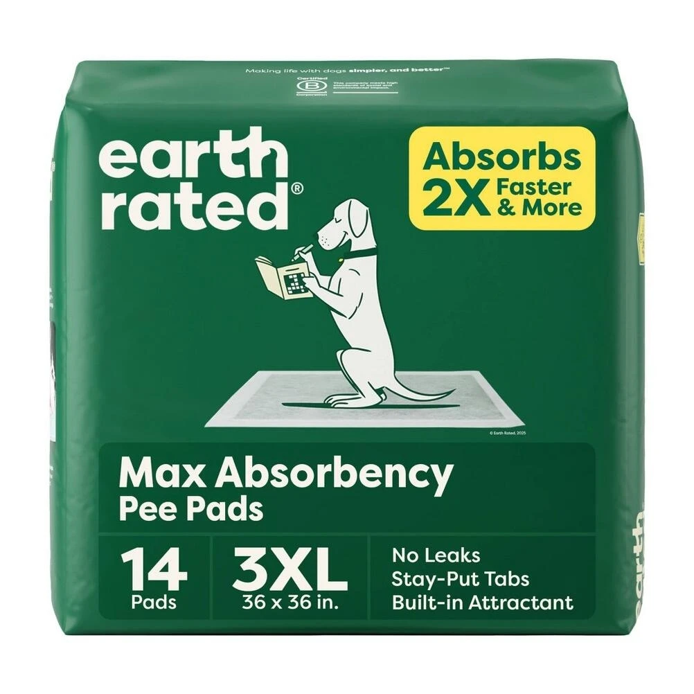 Earth Rated Extra‑Large Dog Pee Pads – Ultra‑Absorbent, Leak‑Proof Training Solution