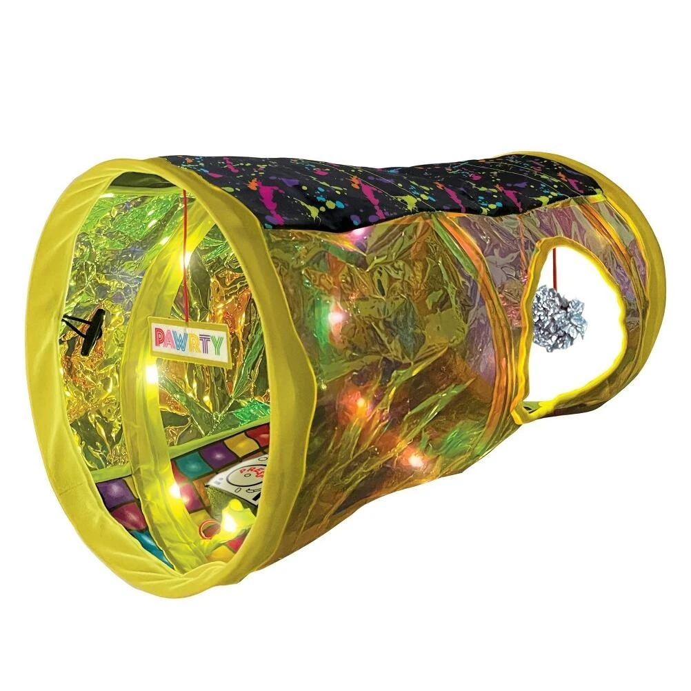 KONG Rave Cave Cat Play Tunnel – Interactive Hideaway for Energetic Cats