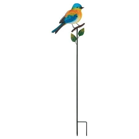 16‑Piece Songbird Garden Stakes – Metal Bird‑Shaped Plant Markers