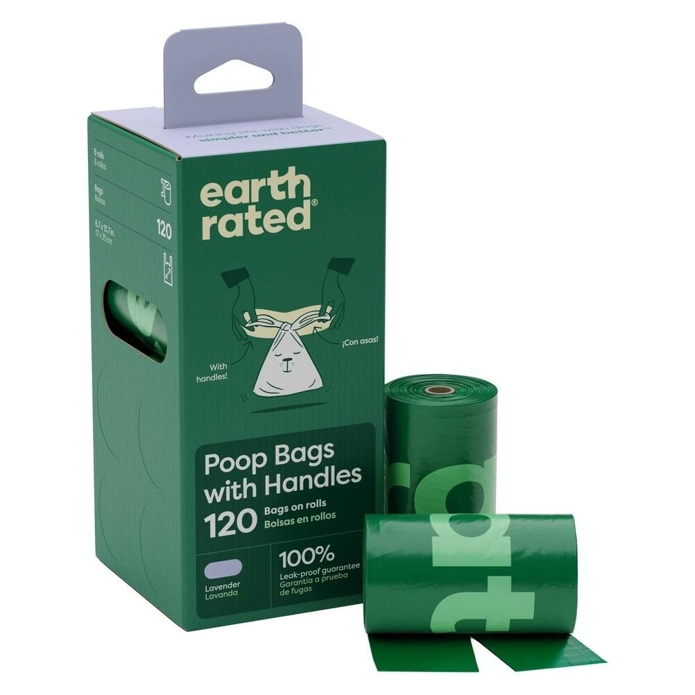 Earth Rated LVNDR Eco‑Friendly Dog Poop Bags – 120 Count