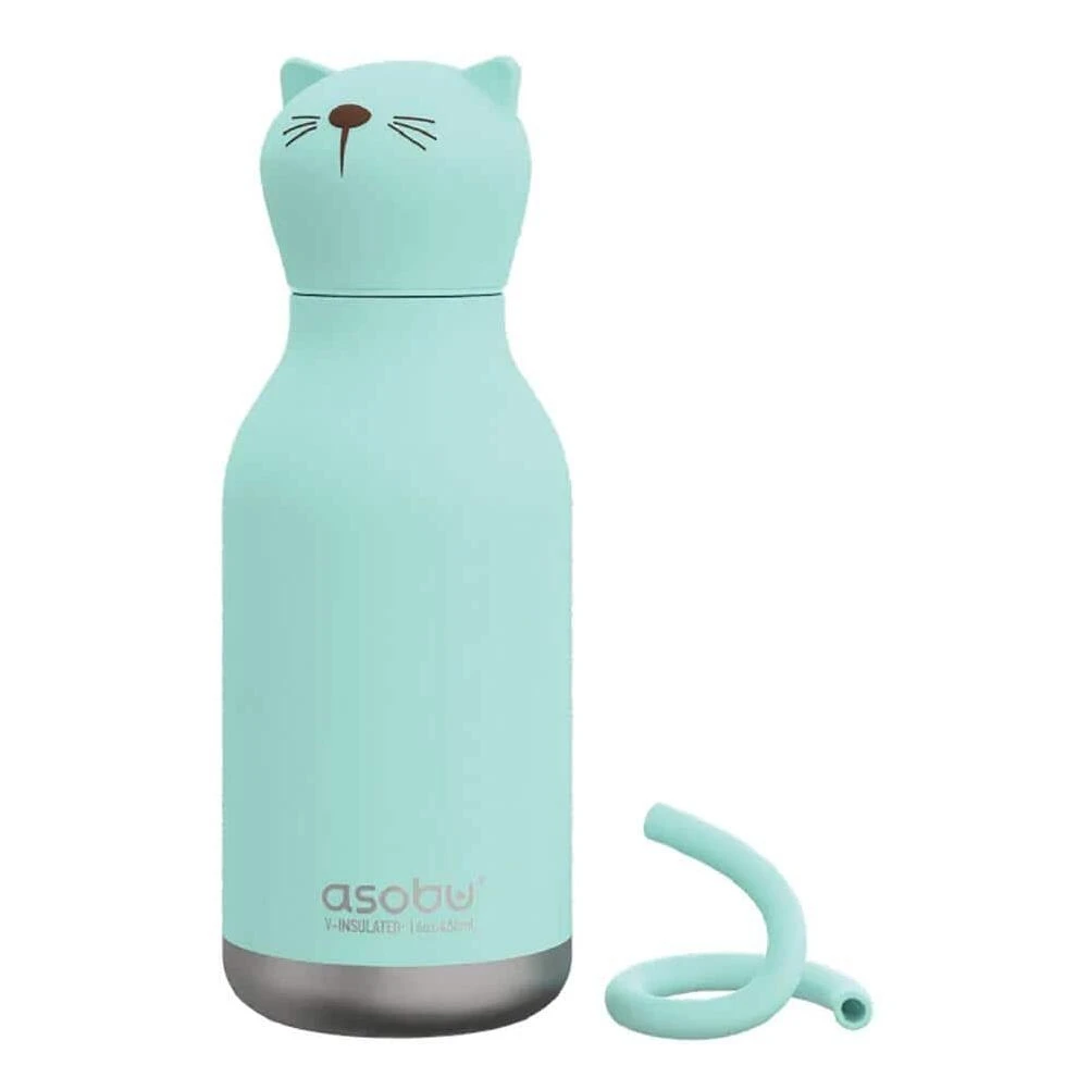 Cat‑Print Bestie Reusable Water Bottle – Eco‑Friendly 500 ml Hydration Companion