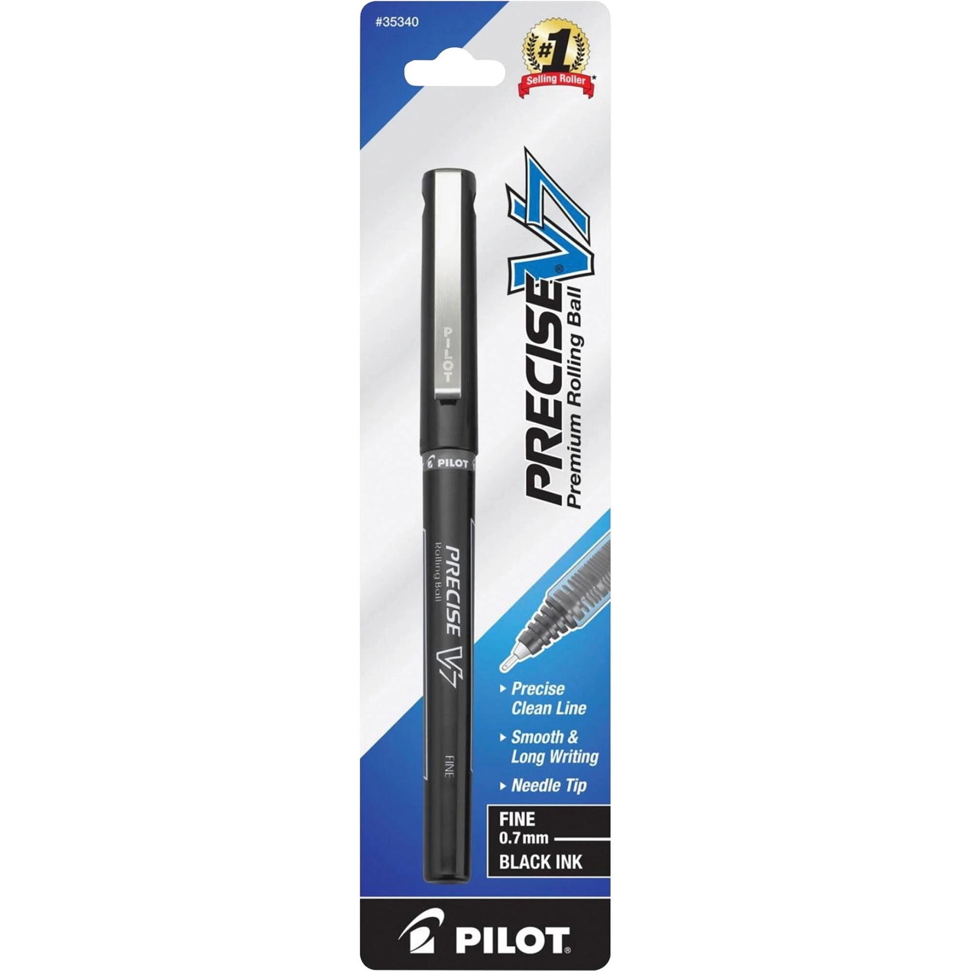 Pilot Precise PV-7 Black Ballpoint Pen – Smooth Writing Instrument