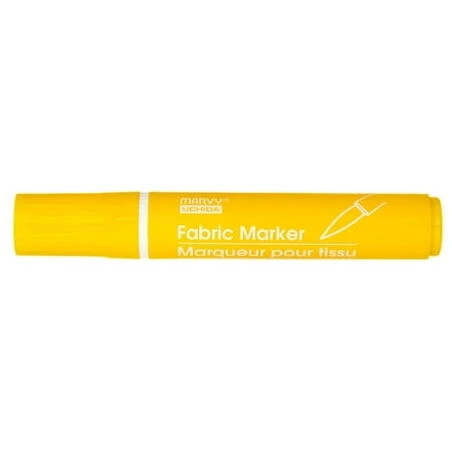 Yellow Fabric Marker Brush – Precision Textile Chalk for Tailors & Crafters
