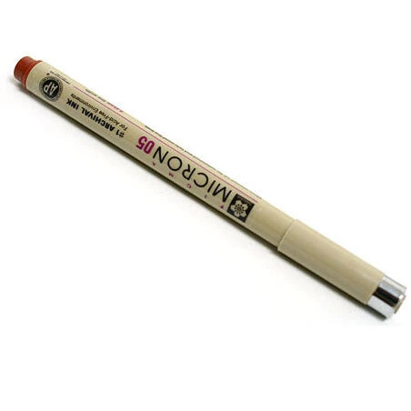 Pigma Micron 0.45 mm Brown Fine‑Tip Ink Pen – Archival Quality Drawing & Writing Tool