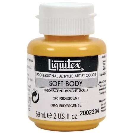 LTX SB Iridescent Bright Gold Acrylic Paint – 2 oz Jar