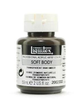 LTX SB Acrylic Paint – 2 oz Transparent Raw Umber, Professional Artist Grade