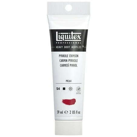 LTX High‑Brightness Acrylic 2 oz Pyrrole Crimson Pigment – Professional Artist Color