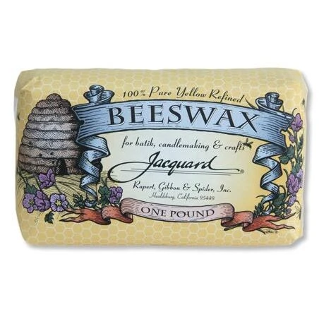 Premium Yellow Beeswax – 1 lb Block for Candle Making & Skincare