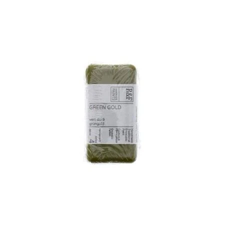 R&F Green Gold Encaustic Paint – 40 ml Professional Oil‑Based Pigment
