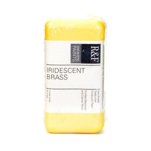 R&F Iridescent Brass Encaustic Paint – 40 ml Premium Metallic Finish