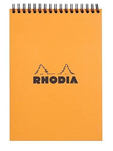 Rhodia 6 x 8.25" Wirebound Notepad – Smooth Premium Paper for Writing & Sketching
