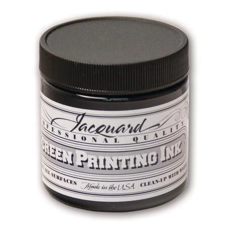 Black 4‑Ounce Professional Screen Printing Ink – High‑Opacity, Water‑Based Formula