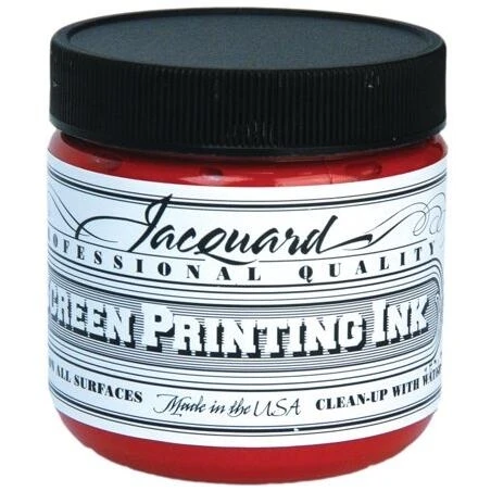 4 oz Red Screen‑Printing Ink – High‑Opacity, Fast‑Drying Ink for Professional Stencils