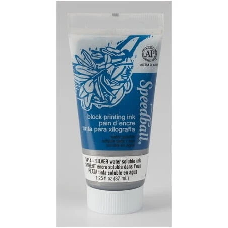 Silver Block Ink – 1.25 oz Water‑Soluble Ink for Calligraphy & Crafting