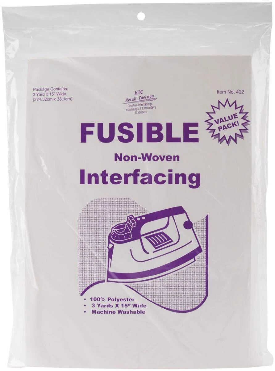 Premium Fusible Interfacing – 15" x 3 Yards Iron‑On Stabilizer for Tailoring & Garment Construction
