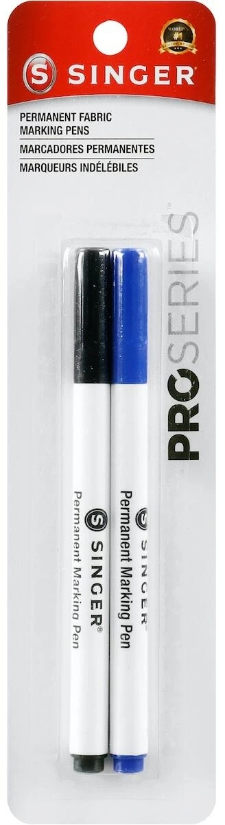 2‑Pack Fabric Marking Pens – Tailor’s Chalk Pens for Sewing & DIY