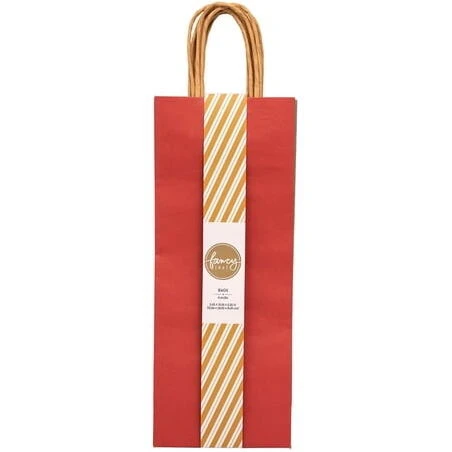 Red Luxury Wine Gift Bag – Elegant Reusable Gift Carrier
