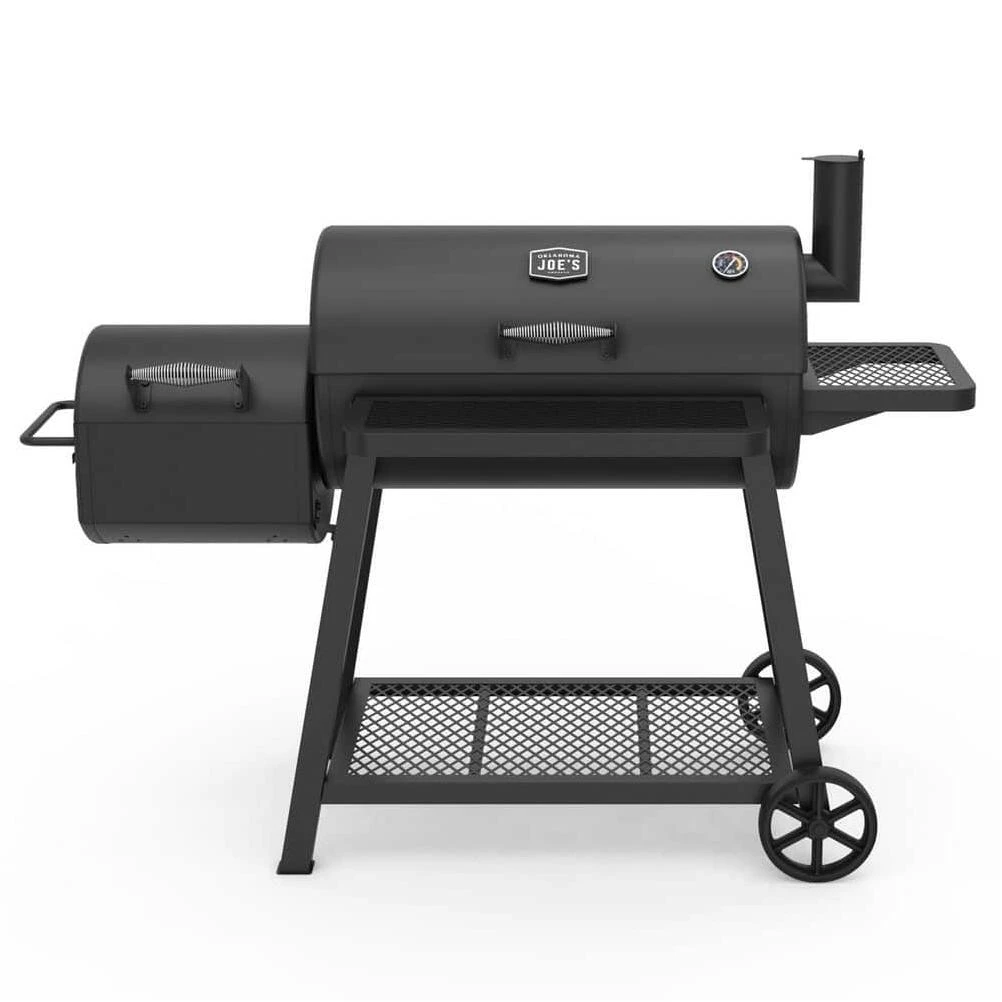 24‑Inch Black Chrome Grill & Smoker – Premium Outdoor Cooking