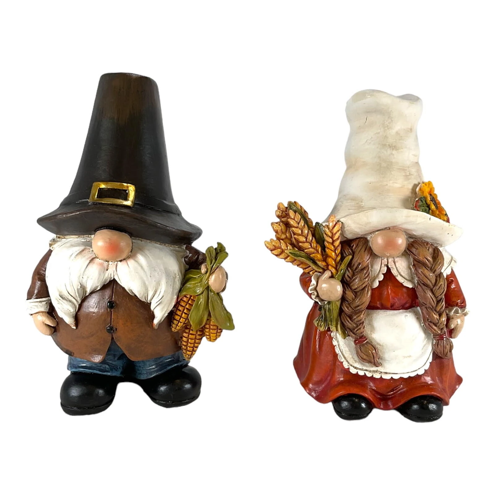 Harvest Garden Gnome – Hand‑Painted Resin Outdoor Decor