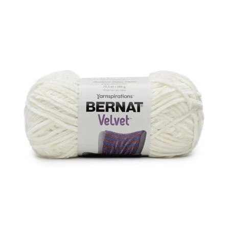Bernat Velvet Yarn – Cream Luxury Worsted Weight
