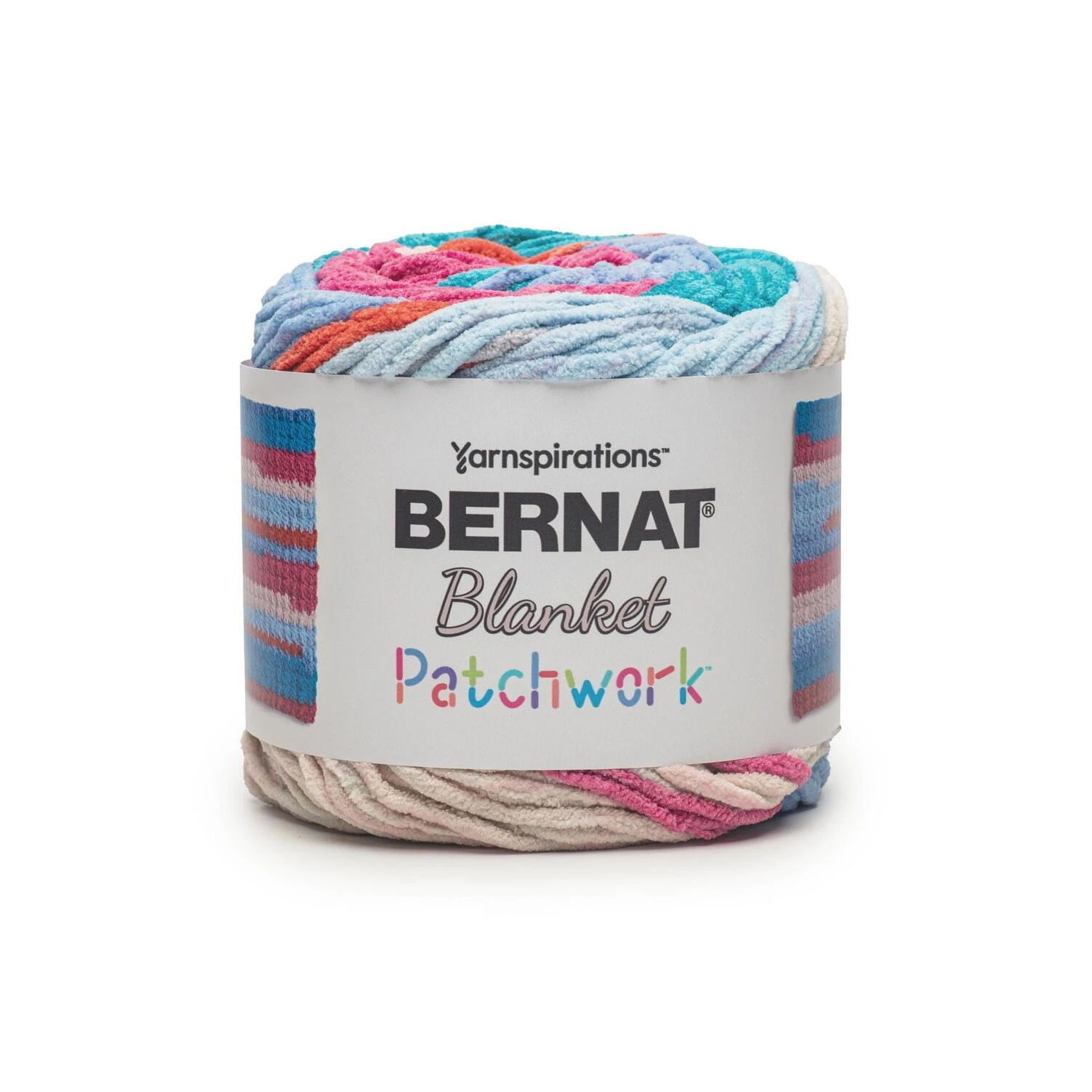 Bernat Beach Patchwork Yarn – Soft Multi‑Color Blend for Crochet & Knitting