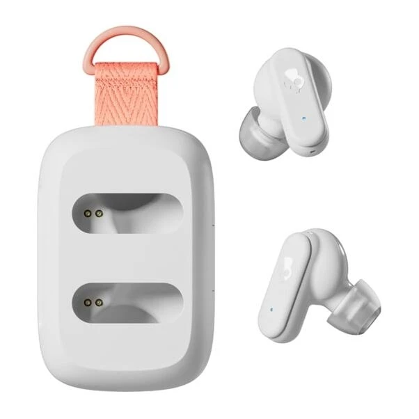 White ERBDS DM3 Wireless Earbuds with Charging Case – True‑Fit Bluetooth Sound