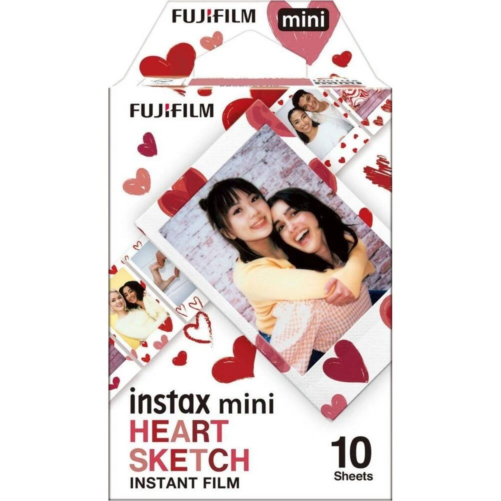 Fujifilm Instax Mini Heart Instant Film – 10‑Sheet Pack
