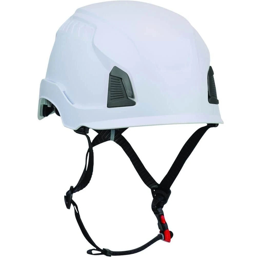 White Plastic Safety Helmet – Lightweight Impact‑Resistant Headgear