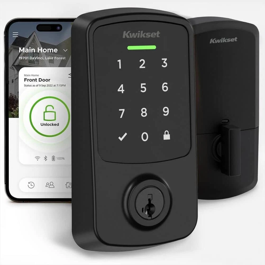 Black Electronic Smart Lock with Keypad – Keyless Home Security