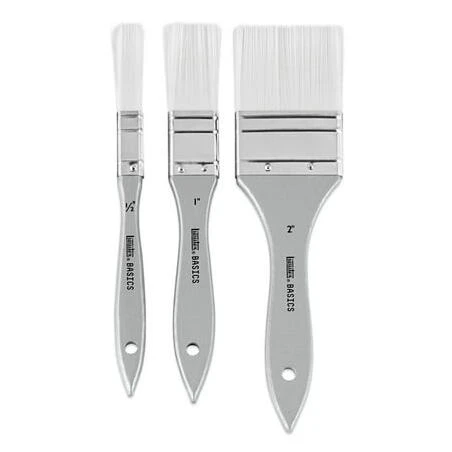 LQTX Essentials 3‑Piece Synthetic Makeup Brush Set – Short Bristles