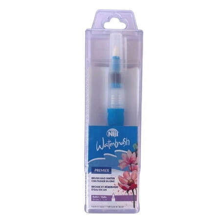 NIJI PREM Bullet Tip Waterbrush – Precision Art Brush for Watercolor & Ink