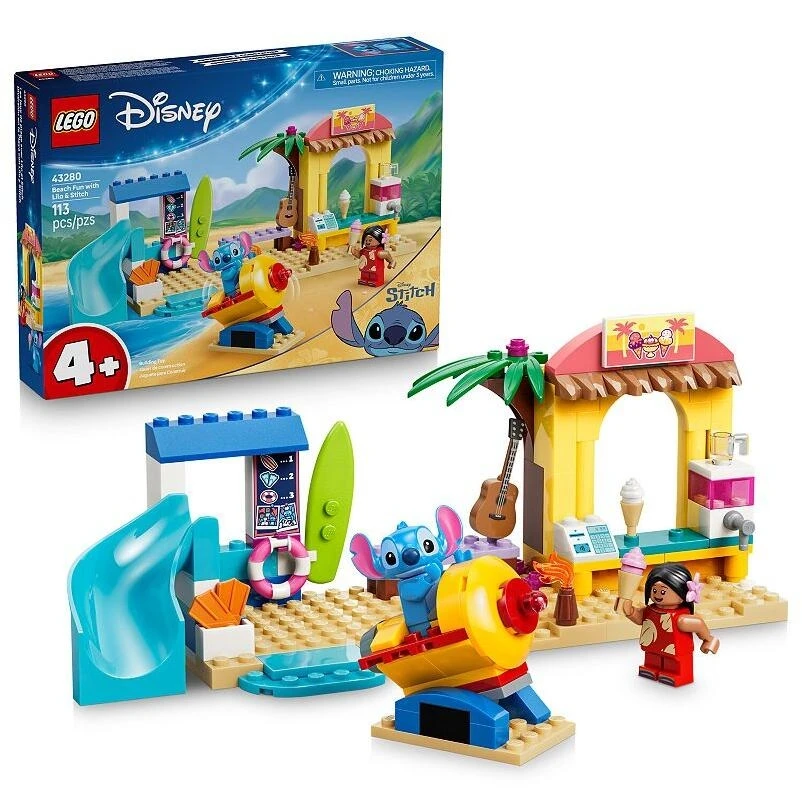 LEGO Lilo & Stitch Beach Fun Building Set – Hawaiian Adventure
