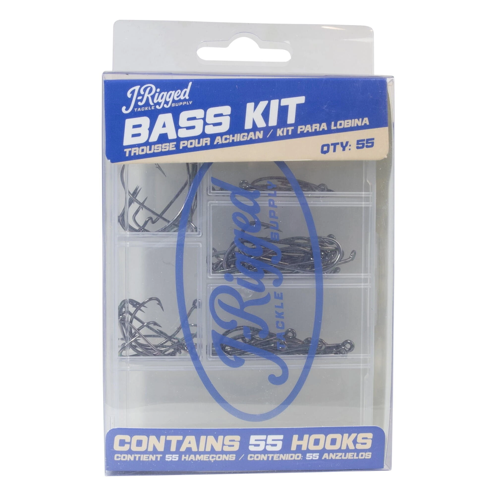 55-Piece Assorted Fishing Hook Kit – Premium Variety for All Anglers