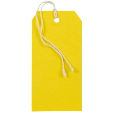 Yellow Jam Paper Gift Tags – Pack of 10