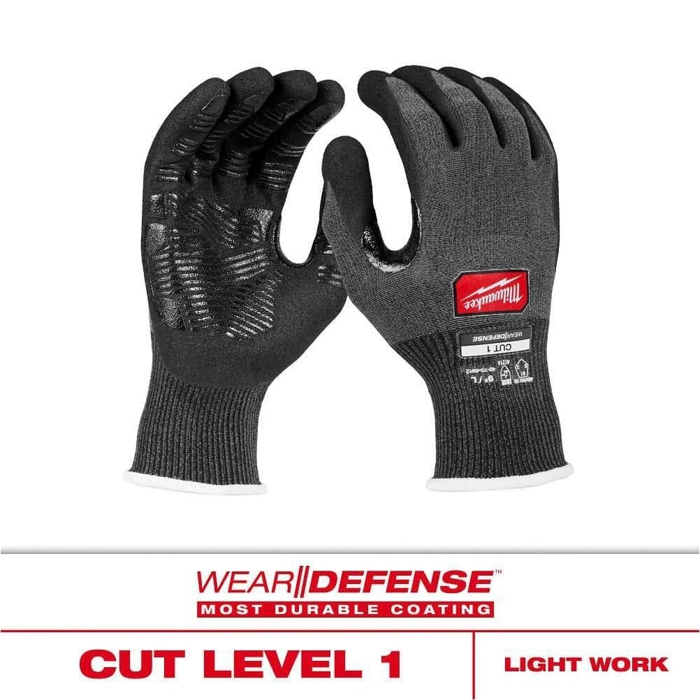 Black Level 1 Large Work Gloves – Heavy‑Duty Protection